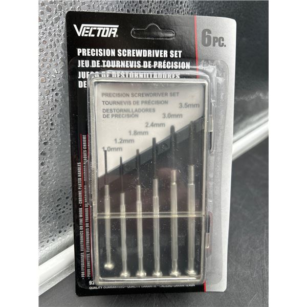 Vector 6-Piece Precision Screwdriver Set with Metric Sizes