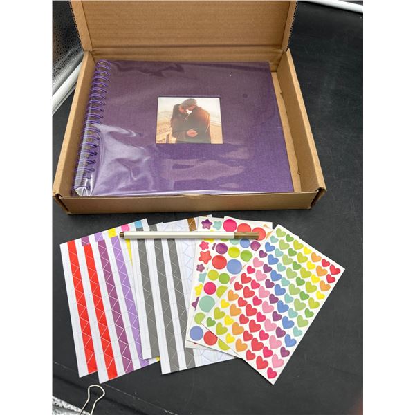 Funksy 10 x 10 Inch DIY Scrapbook with Accessories