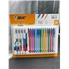 Image 1 : BIC Cristal 4-Color Ball Pens, Medium Tip, Blue, Red, Green, Black, 30-Pack
