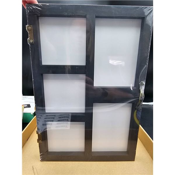 California Cade Wooden Multi-Photo Frame With Hanging Rope and Stand