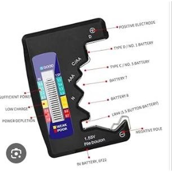Universal Digital Battery Tester for C/AA/AAA/D/9V/1.5V Types