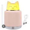 Image 1 : 300ML Cat-Themed LED Humidifier with USB Power Support â€“ Pink