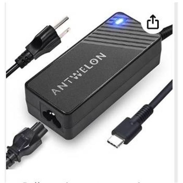 Type USB-C Charger 65W With AC Adapter