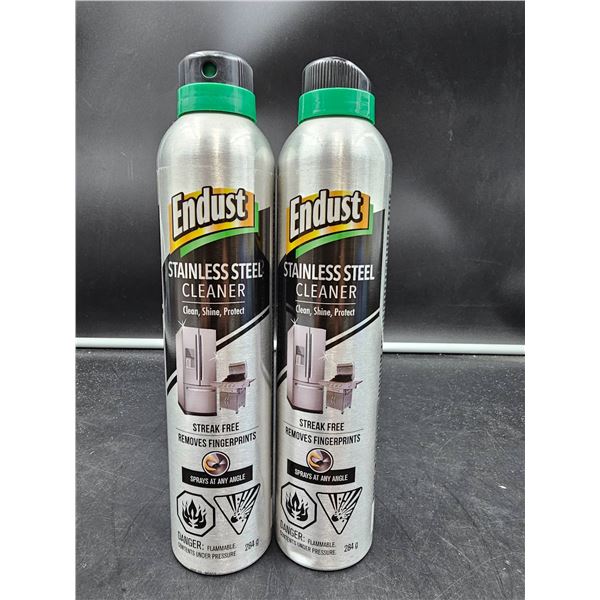 Endust Stainless Steel Cleaner Aerosol Spray 12 oz Set of 2