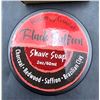 Image 2 : Black Saffron 2oz/60ml Charcoal Shave Soap â€“ Redwood, Saffron, Brazilian Clay