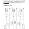 Image 1 : Phone Charging Cable Lightning Connector, 3-Pack, 6/6/10 Feet
