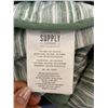 Image 3 : London Fog Supply Company Green Striped Cooling Throw â€“Â 60â€x 70â[x=#
