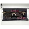 Image 2 : Fysh UK Two-toned Stainless Steel Eyeglasses with Case and Cloth