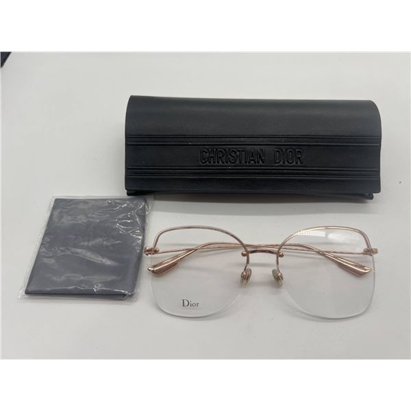 Dior Rimless Eyeglasses With Case and Cleaning Cloth