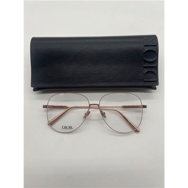 Dior Rose Gold Eyeglasses with Case