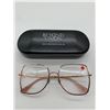 Image 1 : Sekio Eyeglasses with Case â€“ Rectangular Frame