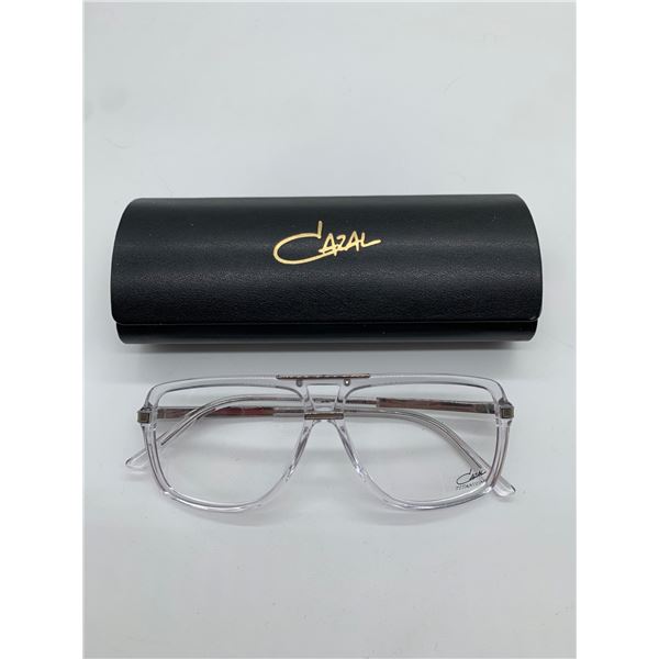 Cazal Clear Frame Eyeglasses with Black Branded Case