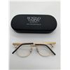 Image 2 : Gold and Black Rimmed Glasses with Case by Beyond Vision