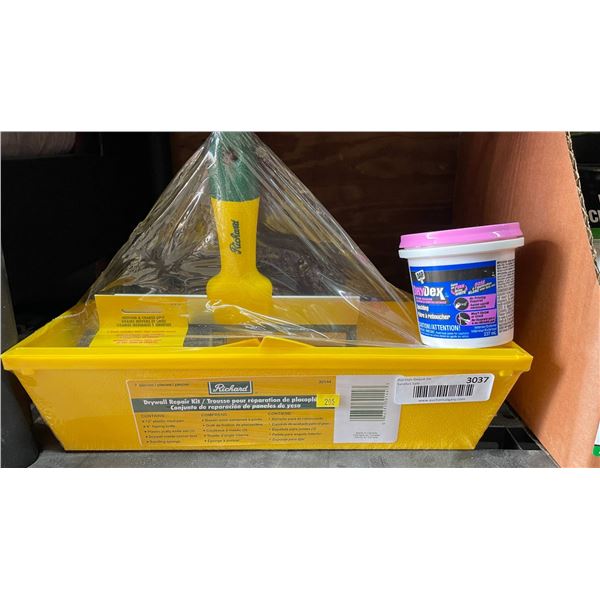 Richard Drywall Repair Kit with DAP DryDex Spackling, 7 Pieces