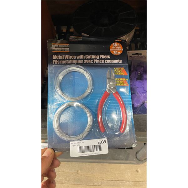 Metal Wires With Cutting Pliers and AlumiConn Connectors Bundle