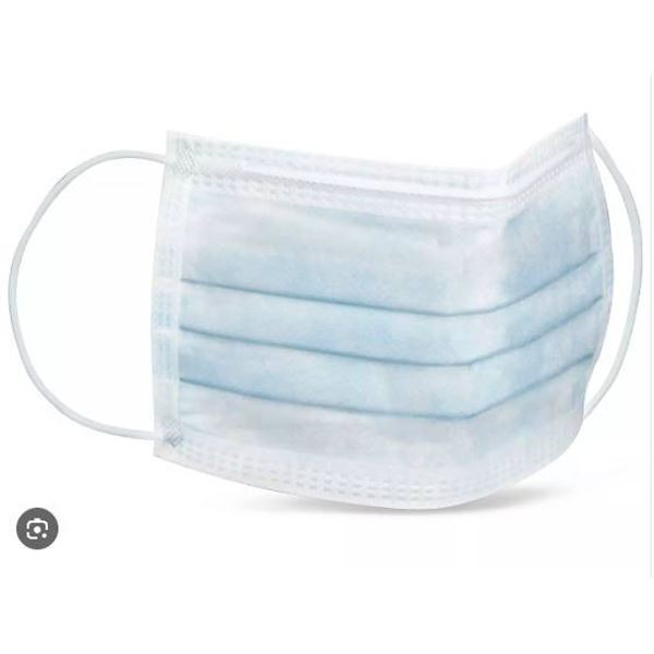 Lot of 6 Uline S-10478 Ear-Loop Surgical Masks