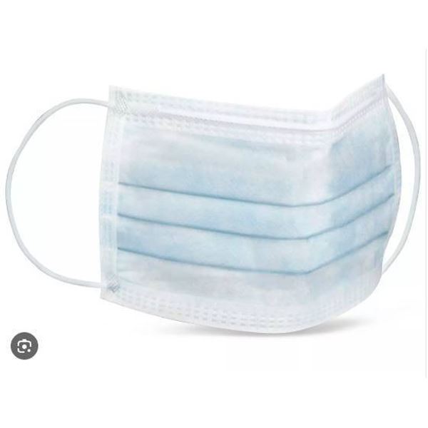 Lot of 6 Uline S-10478 Ear-Loop Surgical Masks