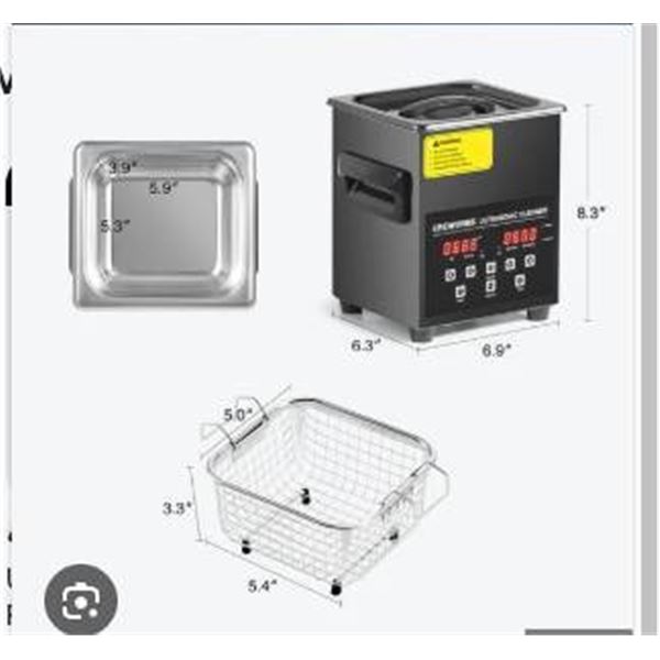 Creworks Ultrasonic Cleaner with Digital Controls and Timer