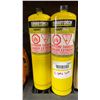 Image 1 : Lot of 2 Turbotorch MAP/Pro Cylinders Set