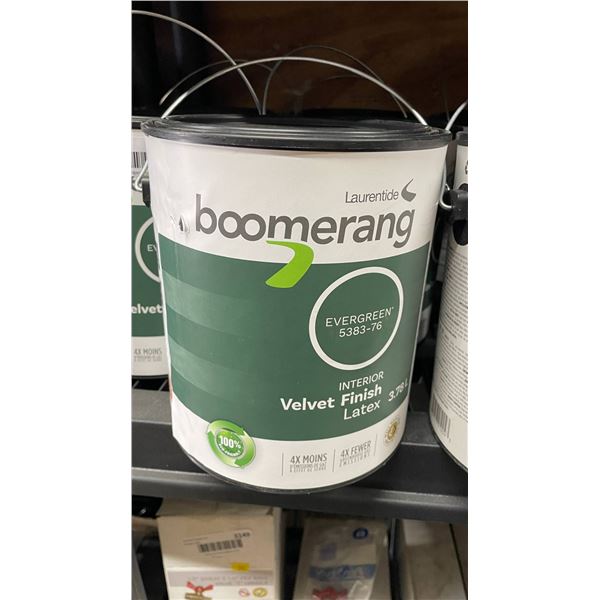 Lot of 8 Laurentide Boomerang Velvet Finish Latex PaintÂ