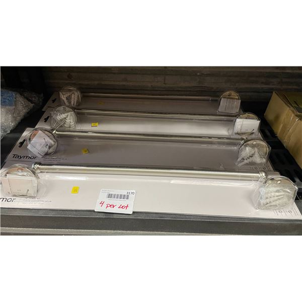 4 Taymor 18-Inch Towel Bars in Chrome Finish