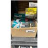 Image 1 : Box Lof of Assorted Home Repair & Upkeep Supplies Incl: Gilmour Adjustable Hose Nozzle and WaterRest