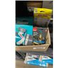 Image 2 : Box Lof of Assorted Home Repair & Upkeep Supplies Incl: Gilmour Adjustable Hose Nozzle and WaterRest