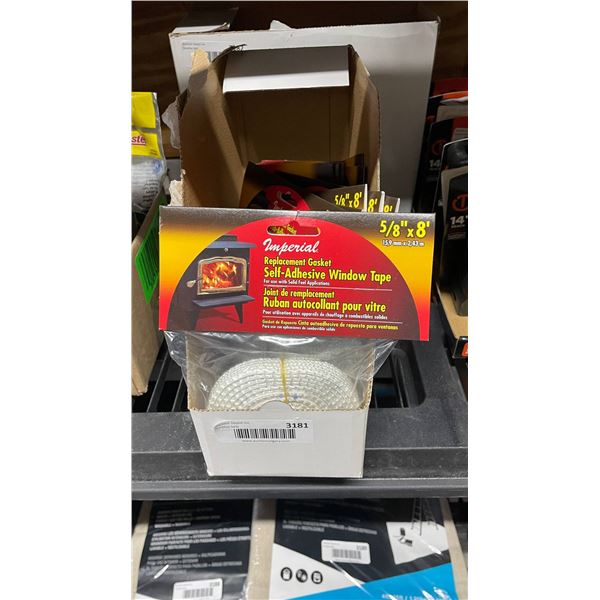 Imperial Replacement Gasket Self-Adhesive Window Tape, 5/8 x 8 Feet