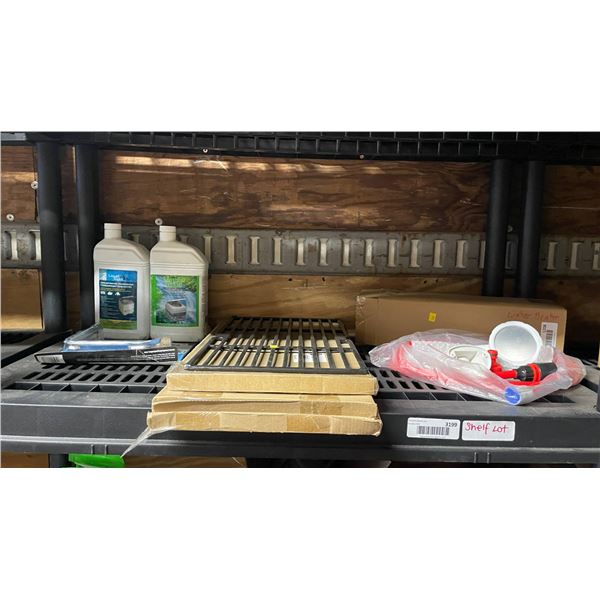 Grill Grates, Water Hose Kit, Liquid Freshener, and Maintenance Items