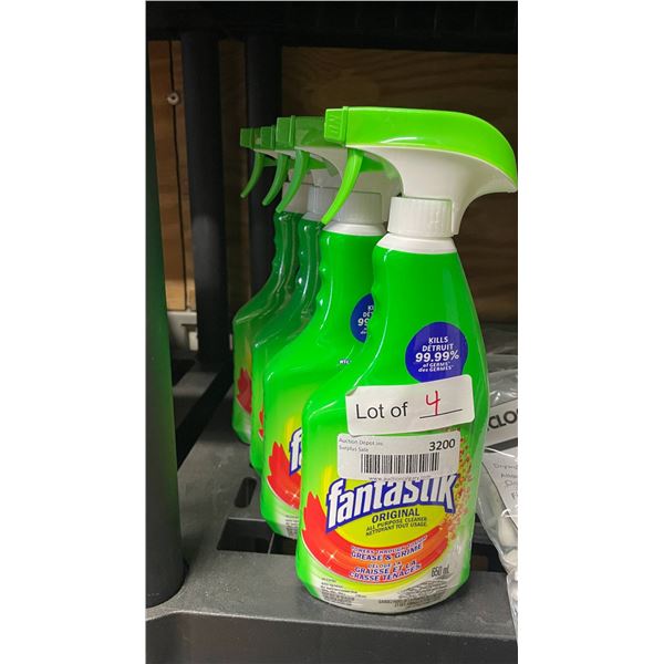4 Fantastik Original All-Purpose Cleaner Spray Bottles