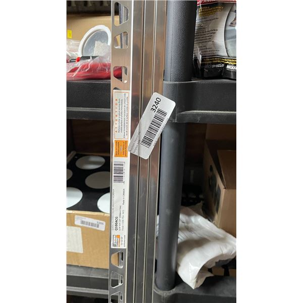 Schluter Systems Q100ACG Aluminum 8ft Tile Edge Trim, Satin Anodized