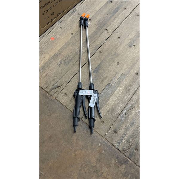 Lot of 2 Adjustable Hand Sprayers with Dual Nozzles