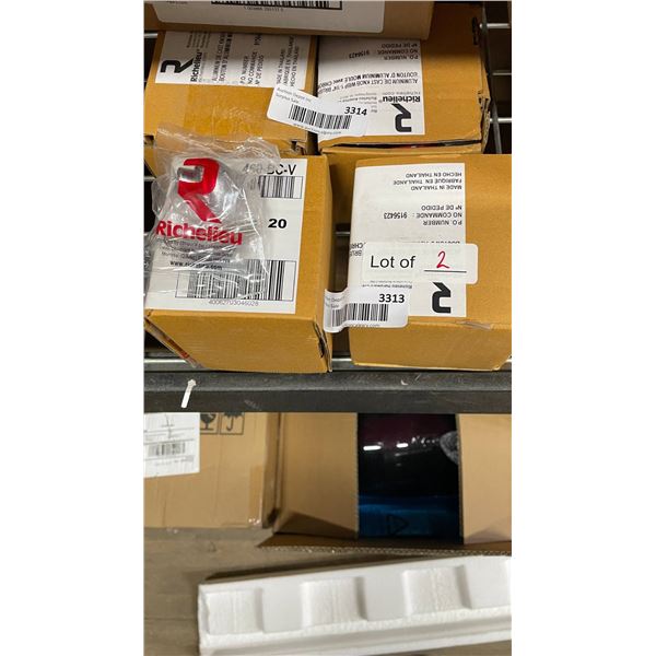 Richelieu 460-BC-V Brushed Chrome Aluminum Wine Cap Lot of 20