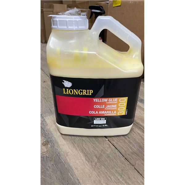 LionGrip Yellow Glue 3000 â€“ 3.78L Container