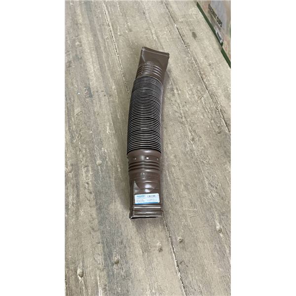 Amerimax FLEX-A-SPOUT Downspout Extension, Brown, 55 In. Length