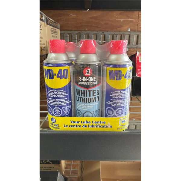 WD-40 and 3-In-One Professional White Lithium Grease Spray Set
