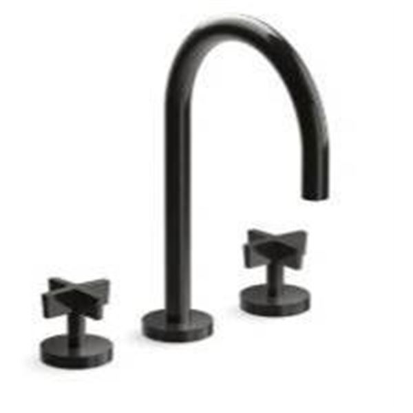 Indare 2-Handle Bathroom Sink Faucet in Matte Black, Model 1D101-CA-PB