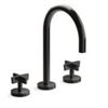 Image 1 : Indare 2-Handle Bathroom Sink Faucet in Matte Black, Model 1D101-CA-PB