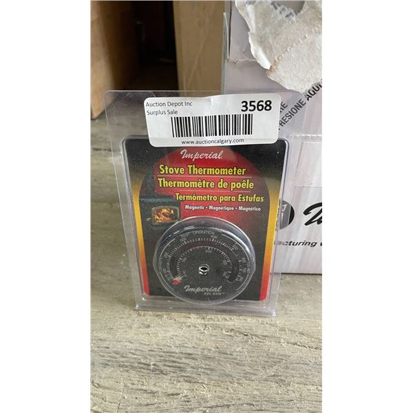 Case of 12 Imperial Magnetic Stove Thermometer
