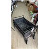 Image 1 : Collapsible Black Utility Wagon with Metal Frame and Fabric Bed