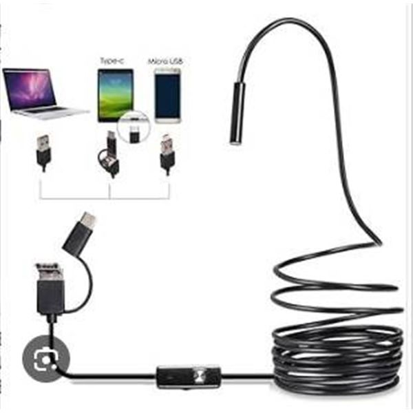 Industrial Endoscope with 7mm Camera and USB Compatibility