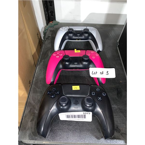 Lot of 3 â€“Â  Sony PlayStation 5 DualSense Wireless Controllers