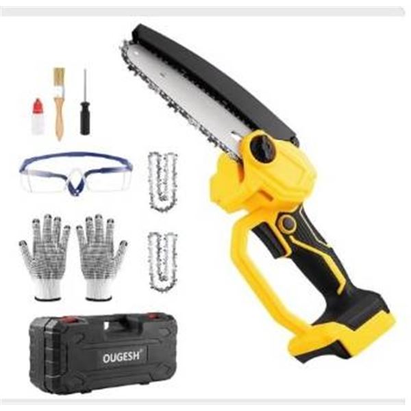 OugeshMini Chainsaw for Dewalt 20V MAX Battery,6 Inch Handheld Chain Saw Cordless, Small Portable Ba