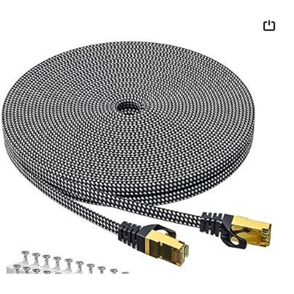 Ariskeen Cat8 Ethernet Cable, 175FT, Grey