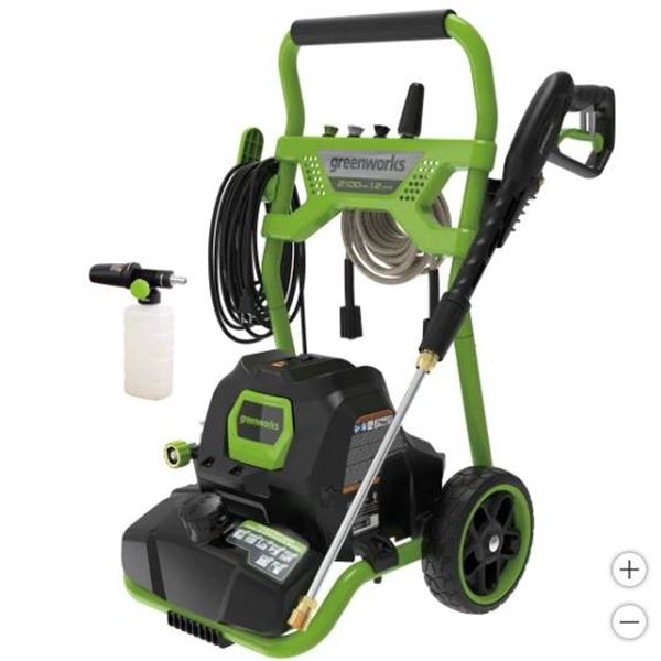 Greenworks 2100 Max PSI Electric Pressure Washer with Accessories