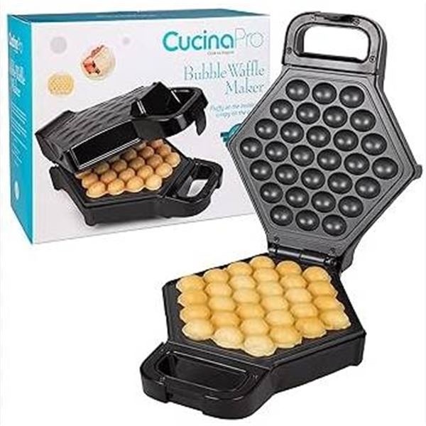 CucinaPro Bubble Waffle Maker with Nonstick Cooking Surface