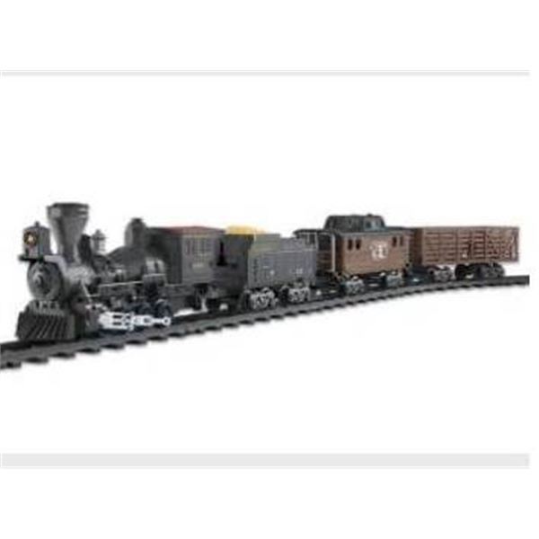 Electric R/C Rail Steam Train Set with 2.4 GHz Control and Lights