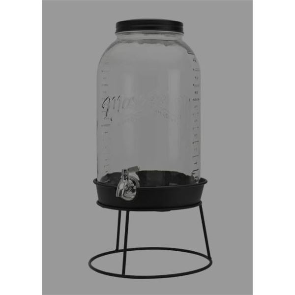 Mason Craft & More 2.97 Gal Glass Drink Dispenser with Stand