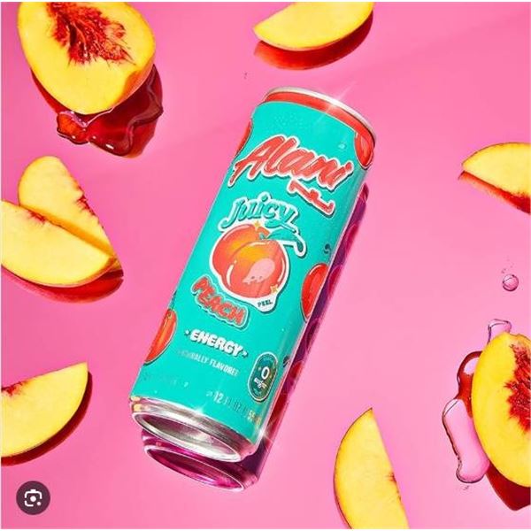 Alani Nu Juicy Peach Energy Drink 12-Pack, 355 mL Each