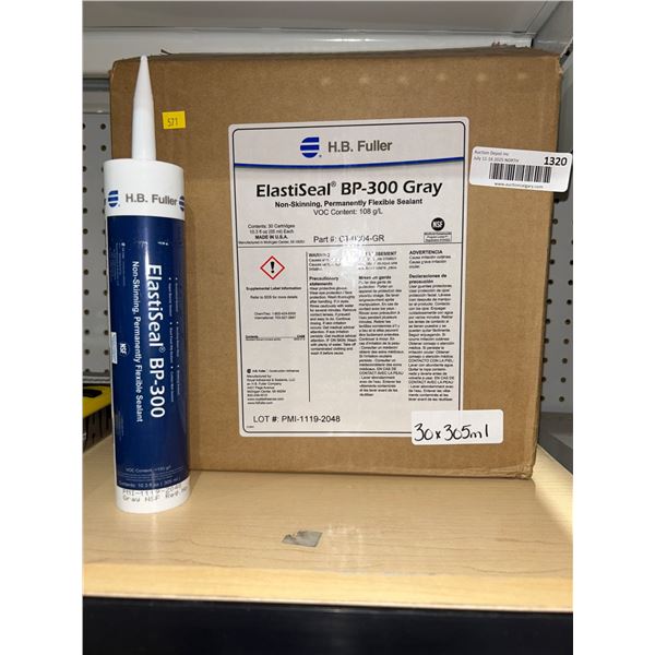 H.B. Fuller ElastiSeal BP-300 Gray Flexible Sealant, 30x305ml